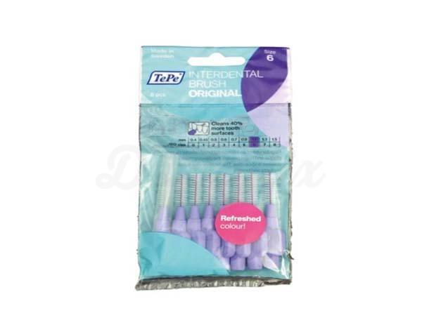 Interd.borstels 1,1mm paars 8st.