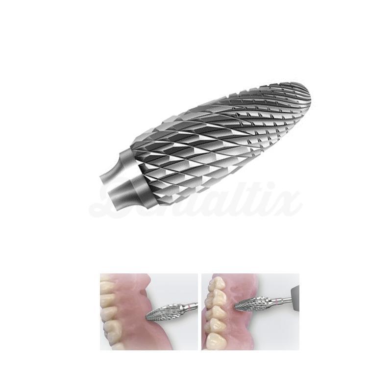 Fraise en forme d’œuf H251EQ en tungstène pour PM