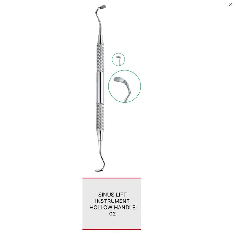 Sinuslift-instrument hol handvat 02 ref. 1021-15