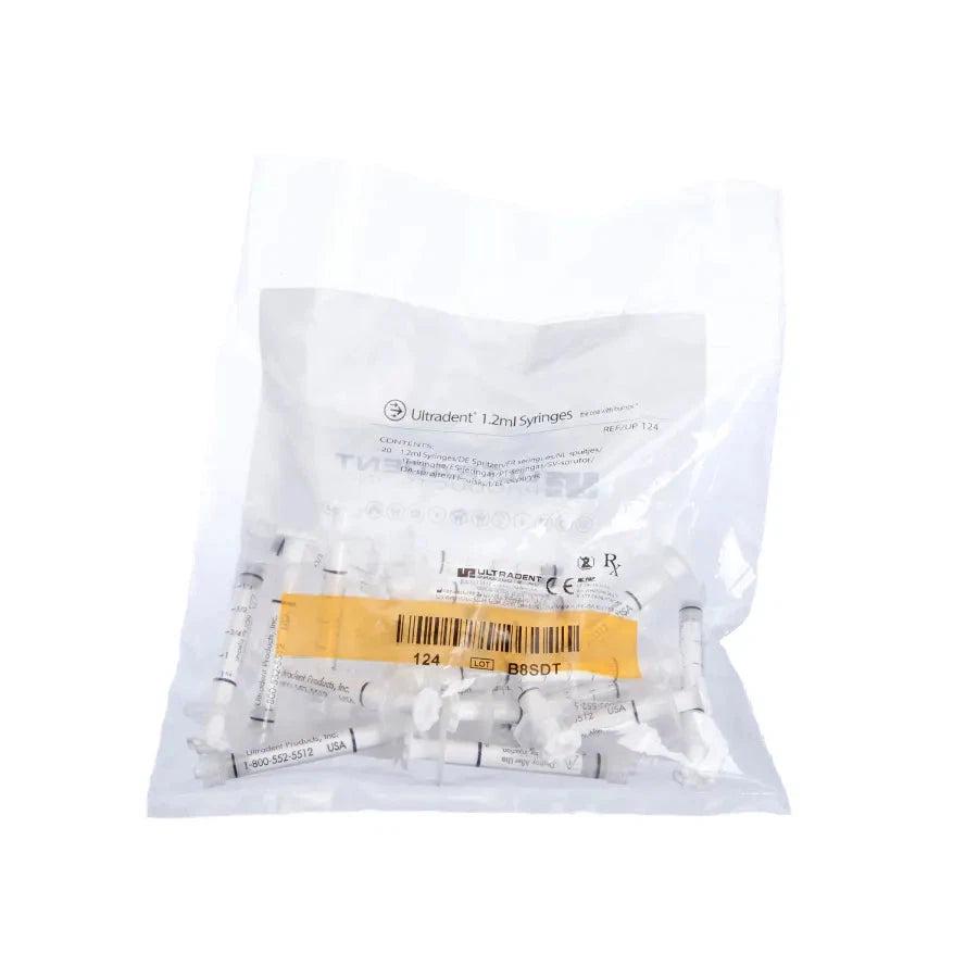 Seringue d'application vide en plastique 1,2 mL (20/100 pcs)