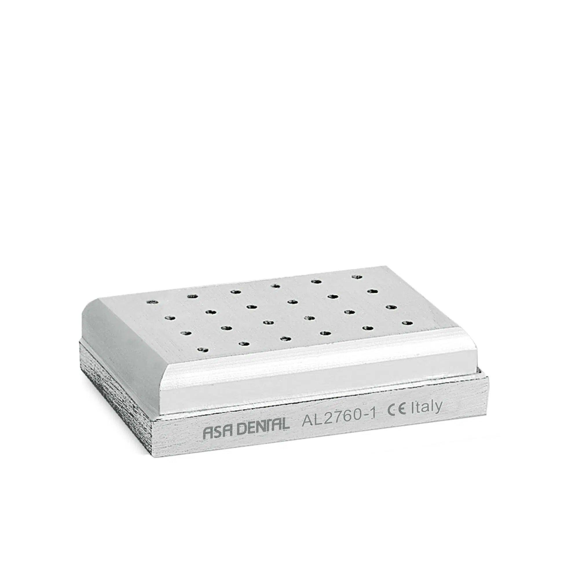 Support à fraises en aluminium Asa Dental 24 trous FG/CA petit / grand