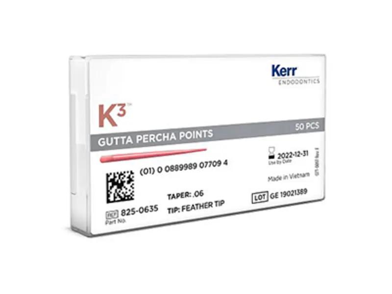K3 Gutta Percha Feather Tip taper .04