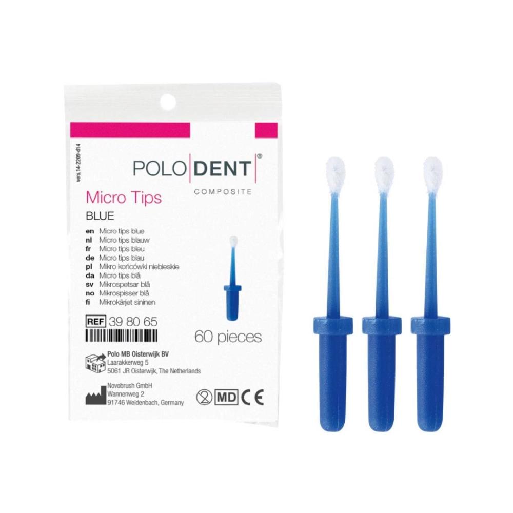 PoloDent Micro Tips bleu 60 pcs