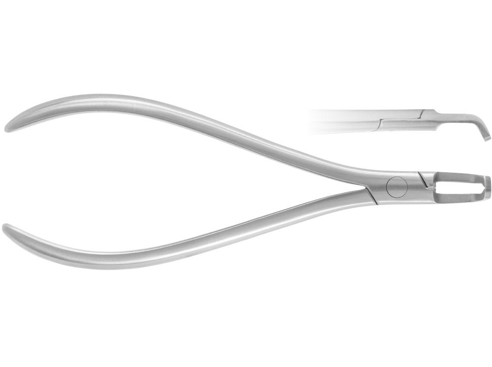 Bracket removing plier, lingual