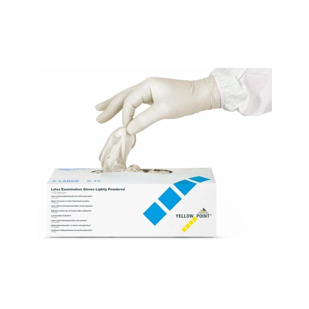 Y.P. latex légèrement poudrés x-large 100 pcs