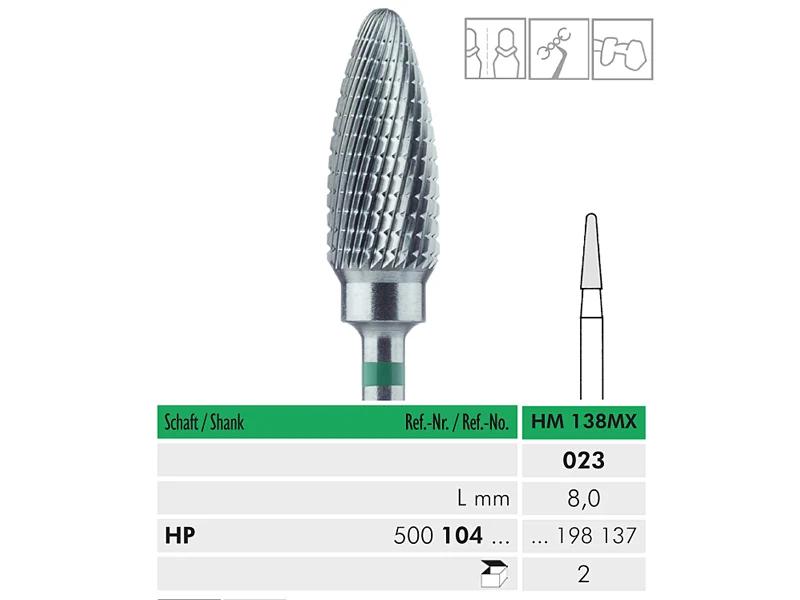 HM 138 MX HP 023 fraise en carbure de tungstène