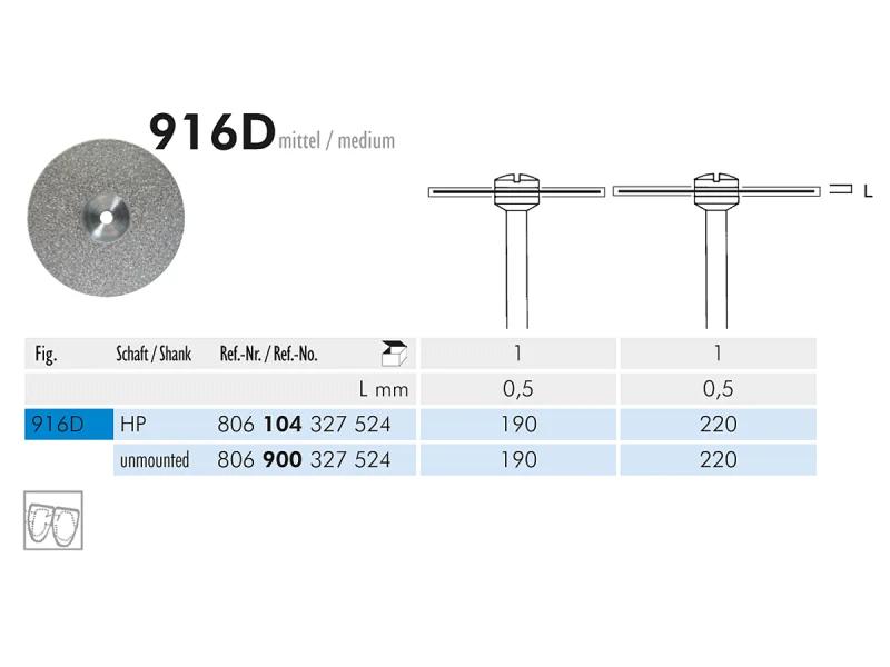 ME 916DF-220 disque diamanté non monté