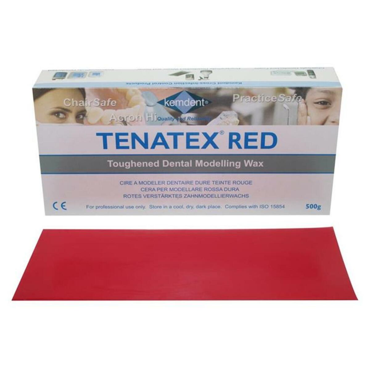 Tenatex cire rouge (plaques)