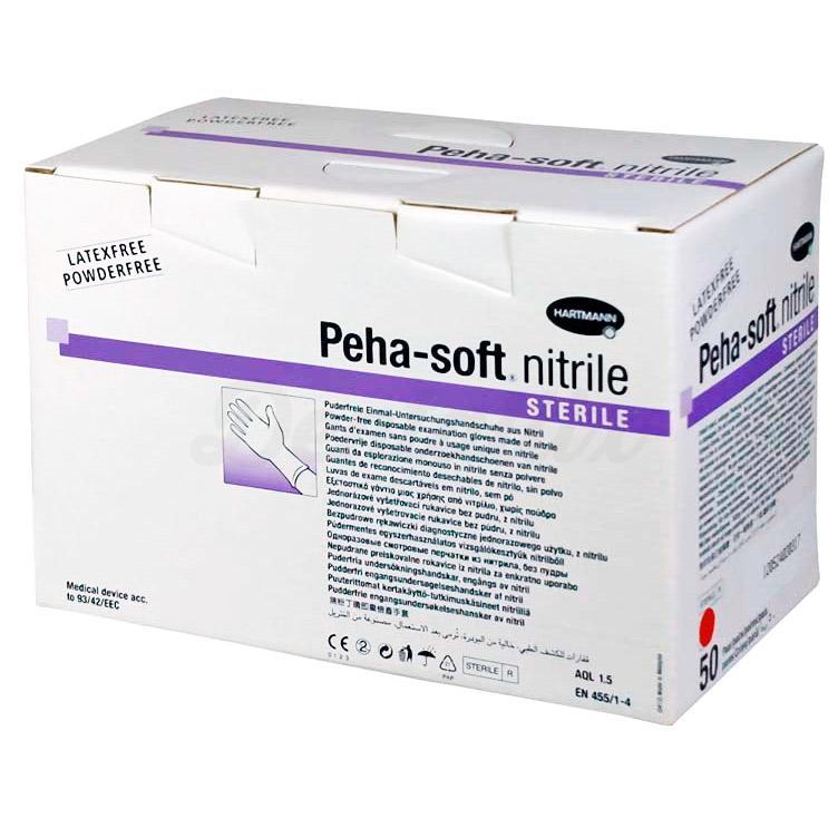 GANTS STERILES NITRILES PEHA-SOFT (50)
