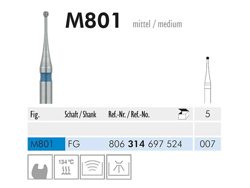 M 801 FG 007 micro instrument diamanté
