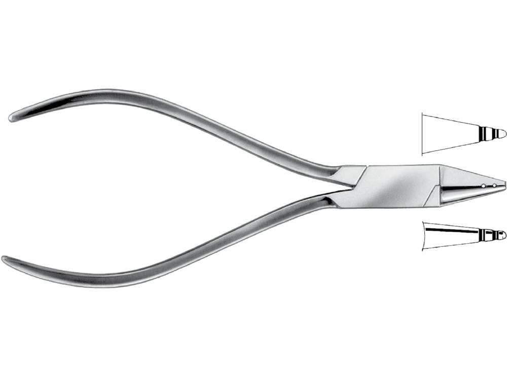 Pince à plier les fils et les crochets, 135 mm, pour fil de 0.7 mm