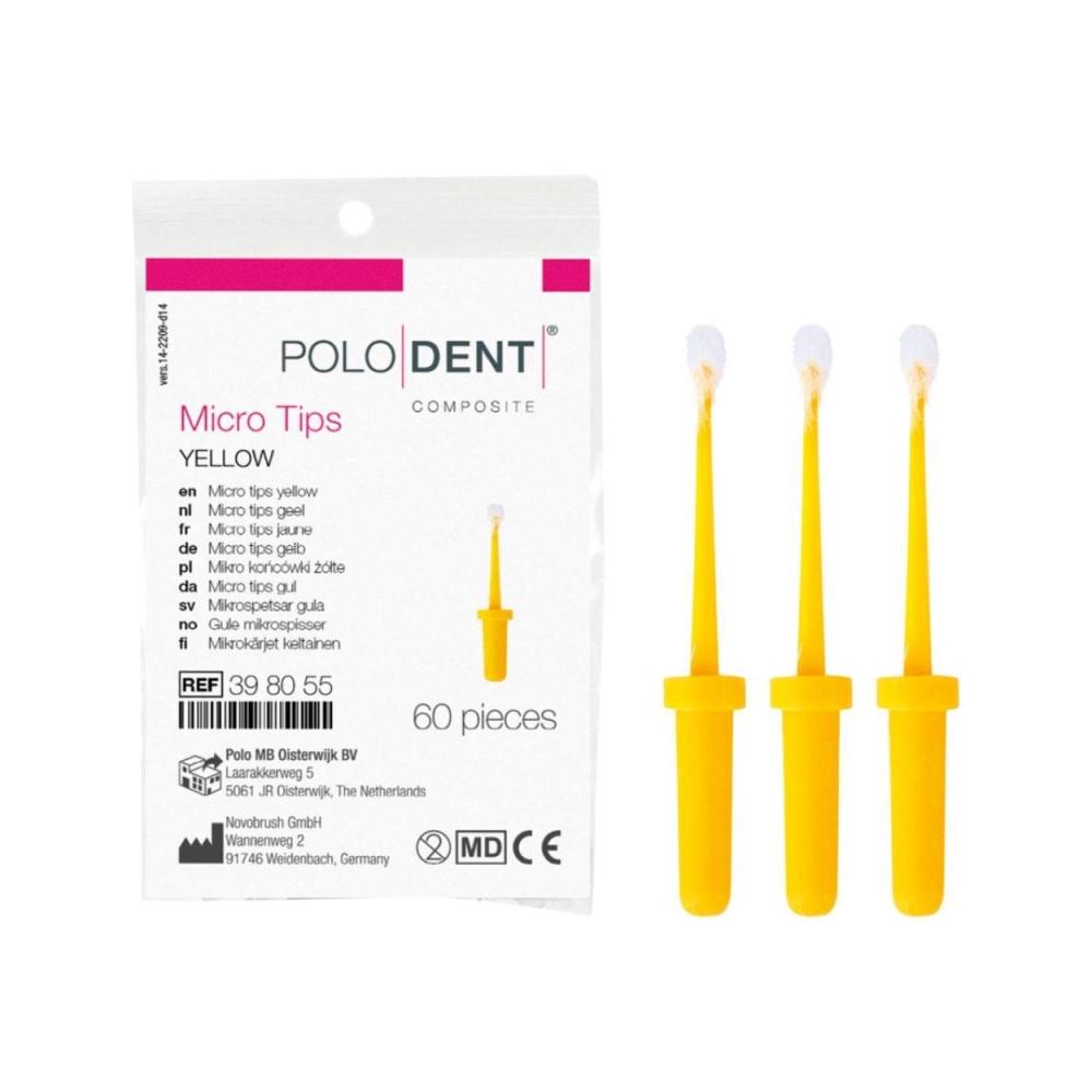 PoloDent Micro Tips jaune 60 pcs