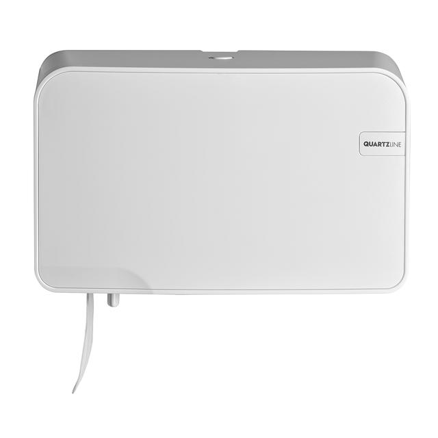 QuartzLine Duo Toiletrol Dispenser Compact & Traditioneel – Wit/Zilver/Zwart