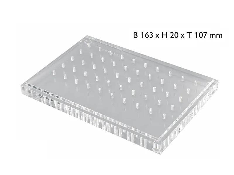 Bur block non-sterilizable plexi 2807