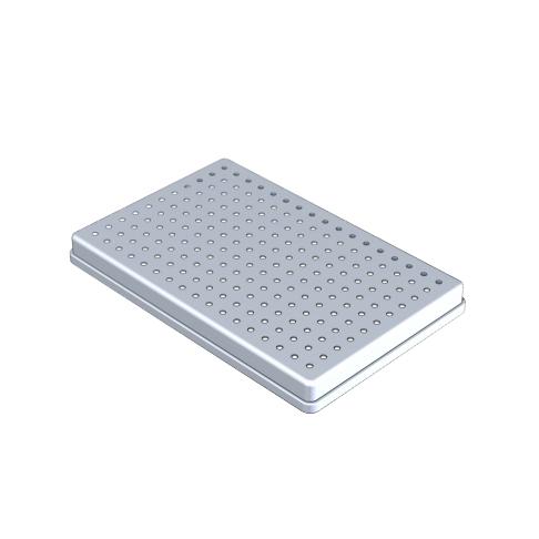 COUVERCLE PLATEAU ALUMINIUM PERFORE (28X18)