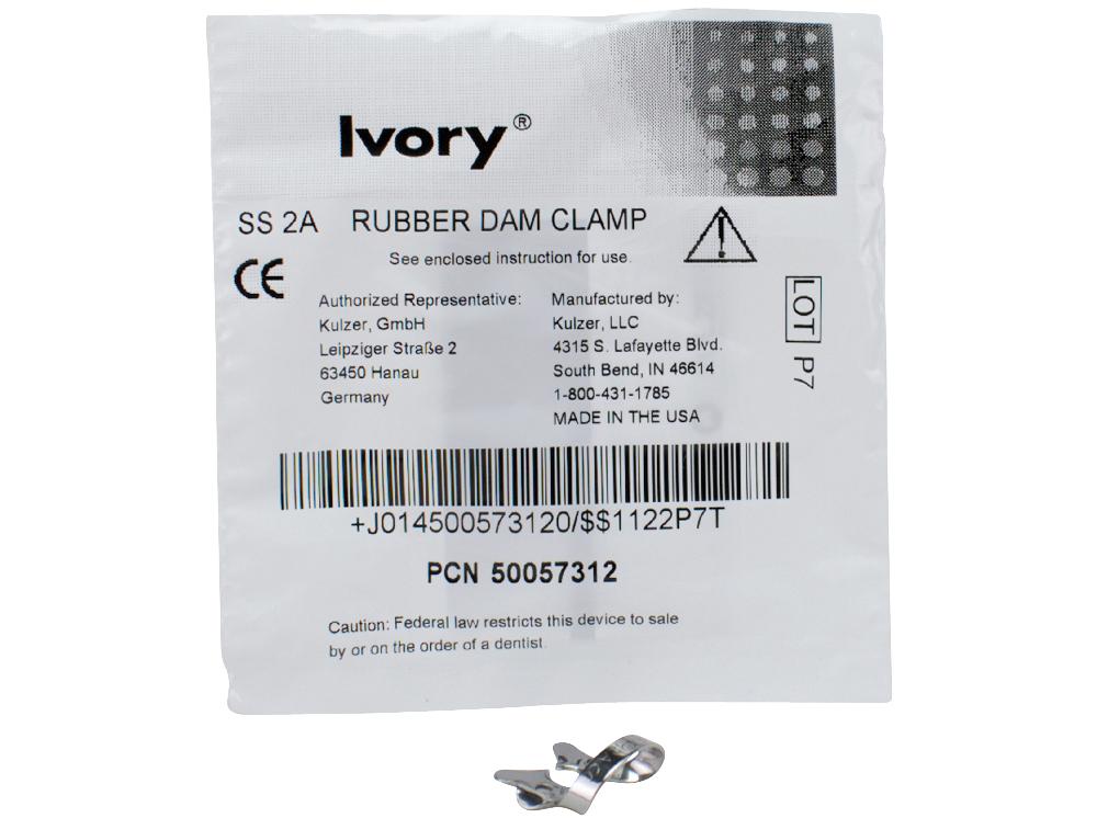 Crampon à digue Ivory n° 2A pc