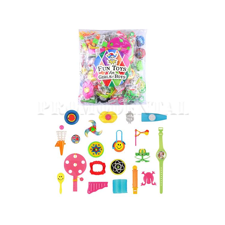 Sac assortiment de jouets (100 pcs)