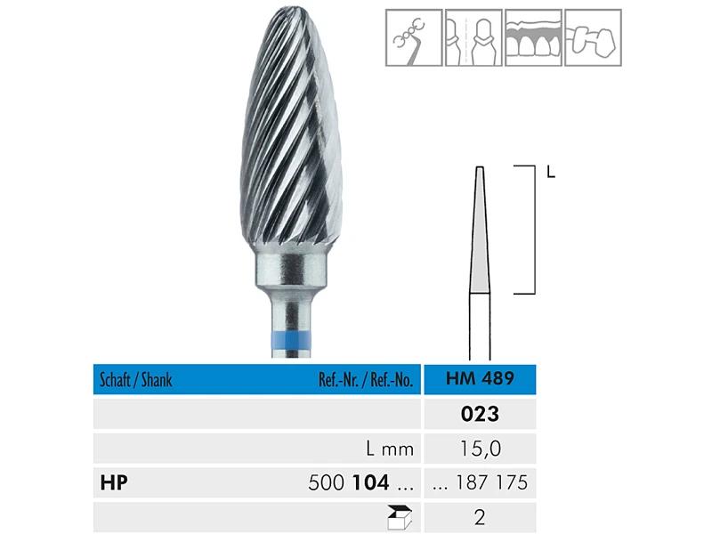 HM 489 HP 023 fraise en carbure de tungstène