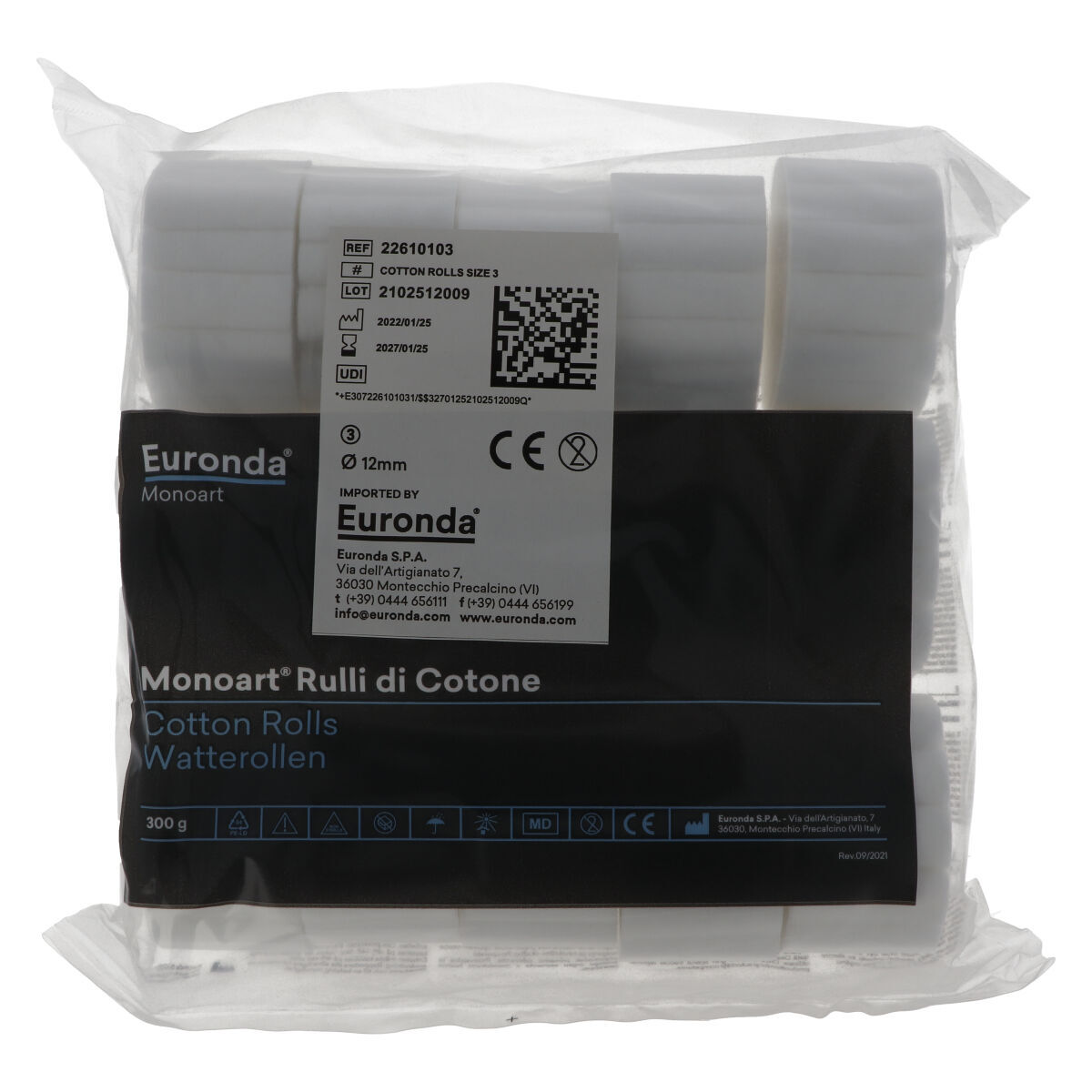 Monoart® Rouleaux Salivaires nr. 3  -Ø12mm