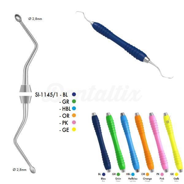 Hemingway-botcurette, siliconen, 2,8 mm