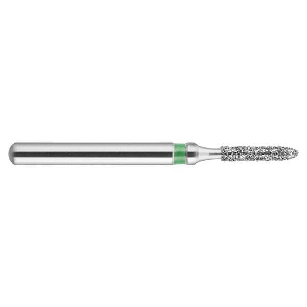 Fraises diamantées NeoDiamond FG - 288 torpedo - ISO 010, gros (vert), 10 pcs