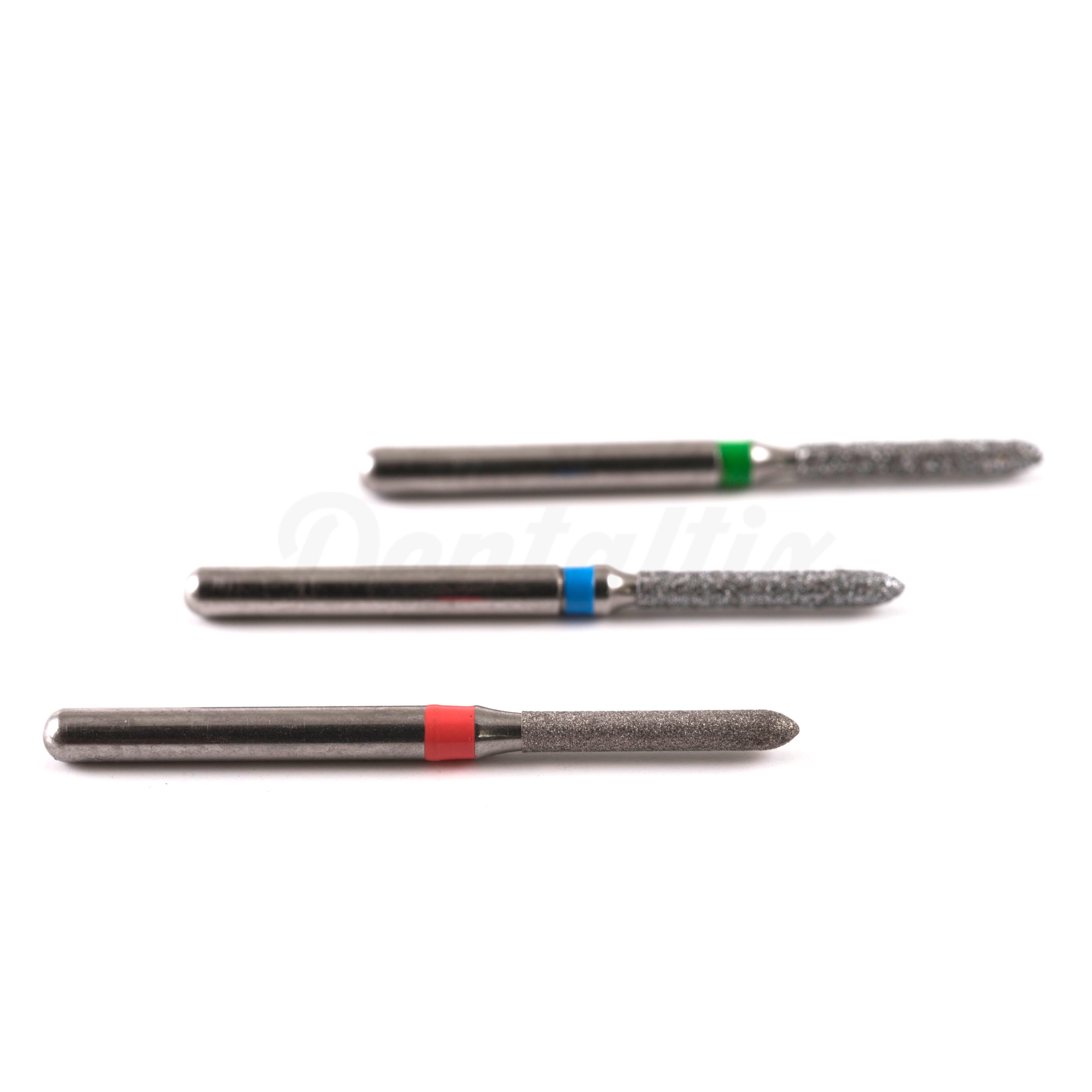 Fraise diamantée 878 FG en forme de torpille (5 pièces)
