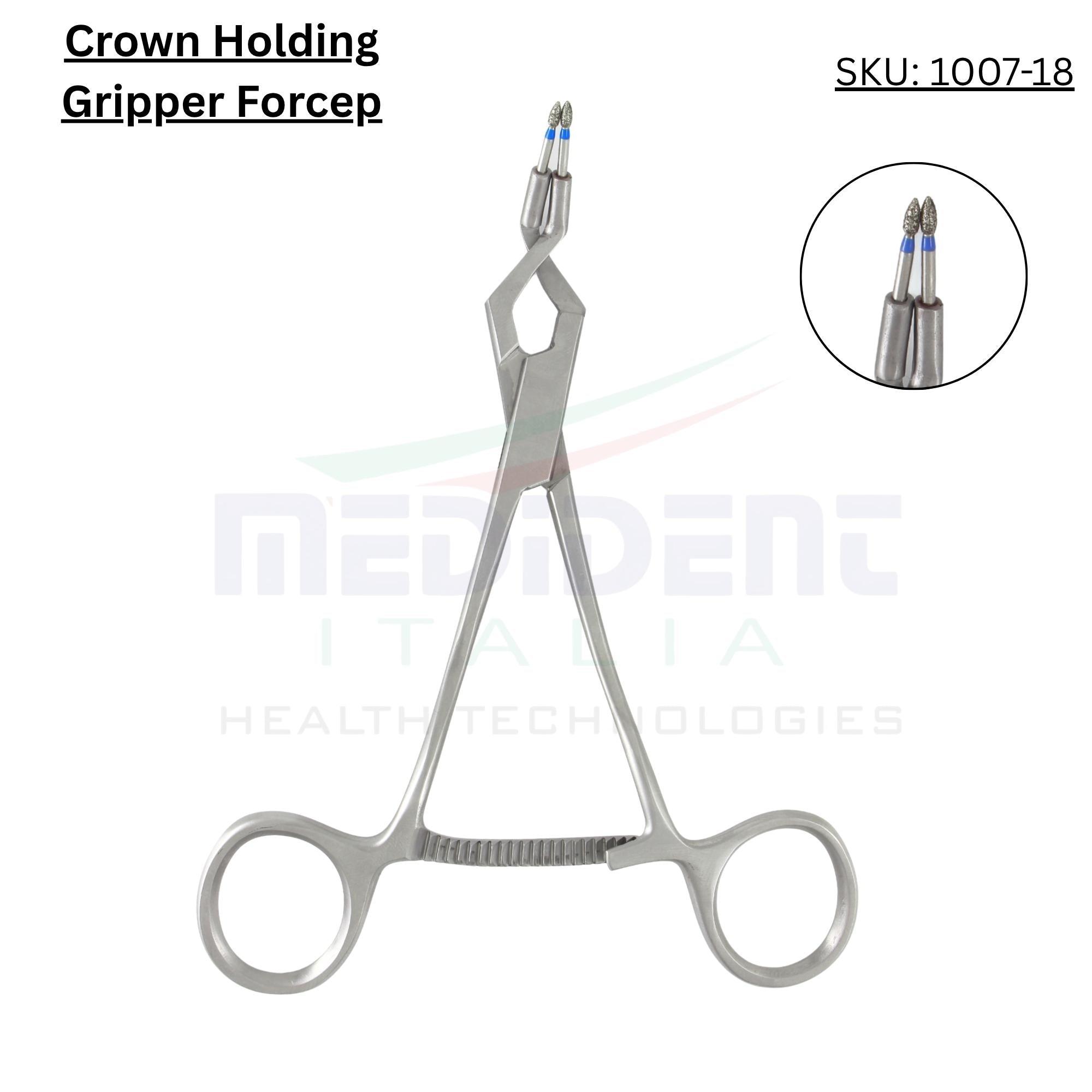 Pince Crown Holding Gripper double courbe réf. 1007-18