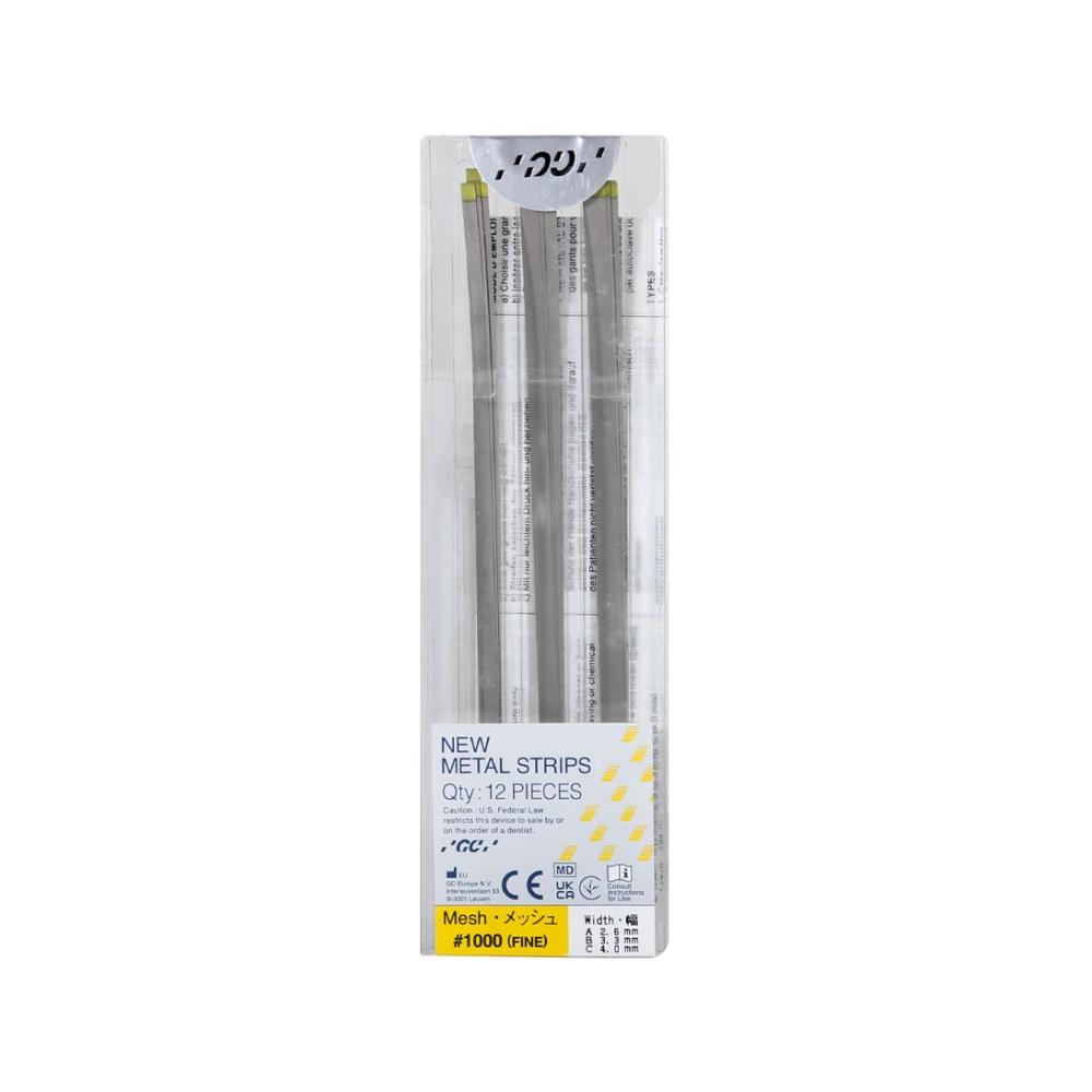 GC New métal strips fine/jaune N.1000 assortiment 4x 3 pcs