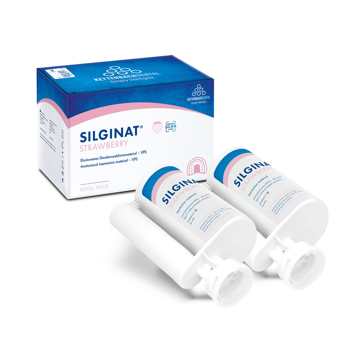 Silginat® Strawberry recharge jumbo pack - 2x380ml