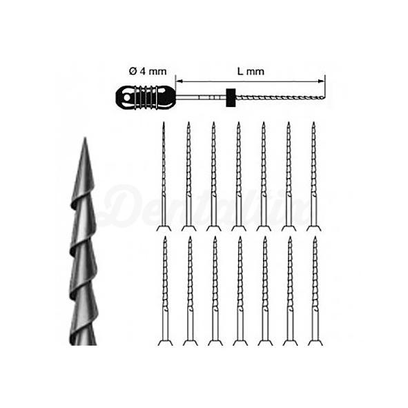 Limes Hedstrom stériles pour l'endodontie (6 pcs)