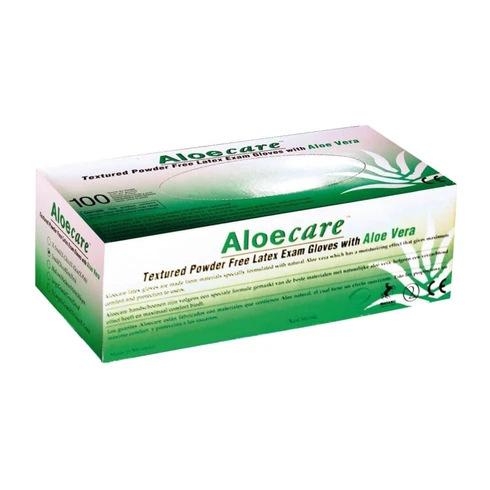 Onderzoekshandschoenen Latex Aloecare Groen (100)