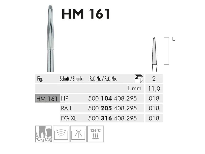 HM 161 fraise en carbure de tungstène chirurgical