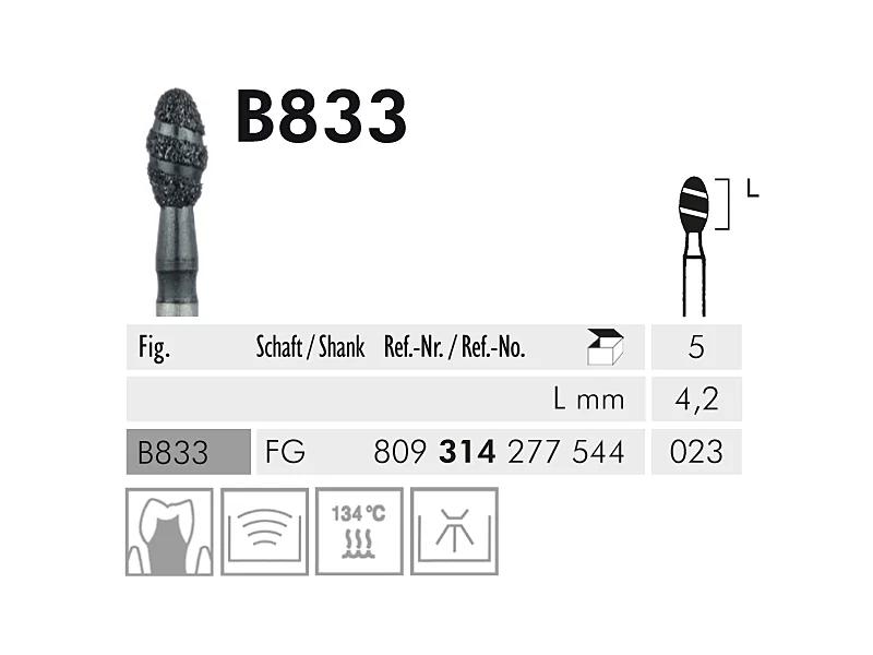 B 833 FG 023 Black Cobra instrument diamanté