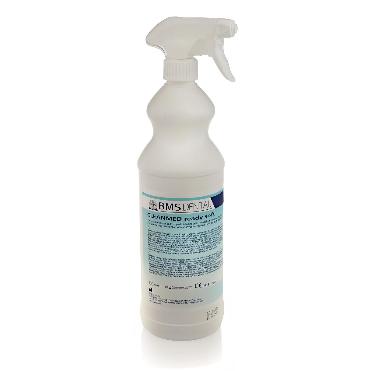 BMS Dental CLEANMED Ready Soft désinfectant de surfaces sans alcool (spray 1 l)