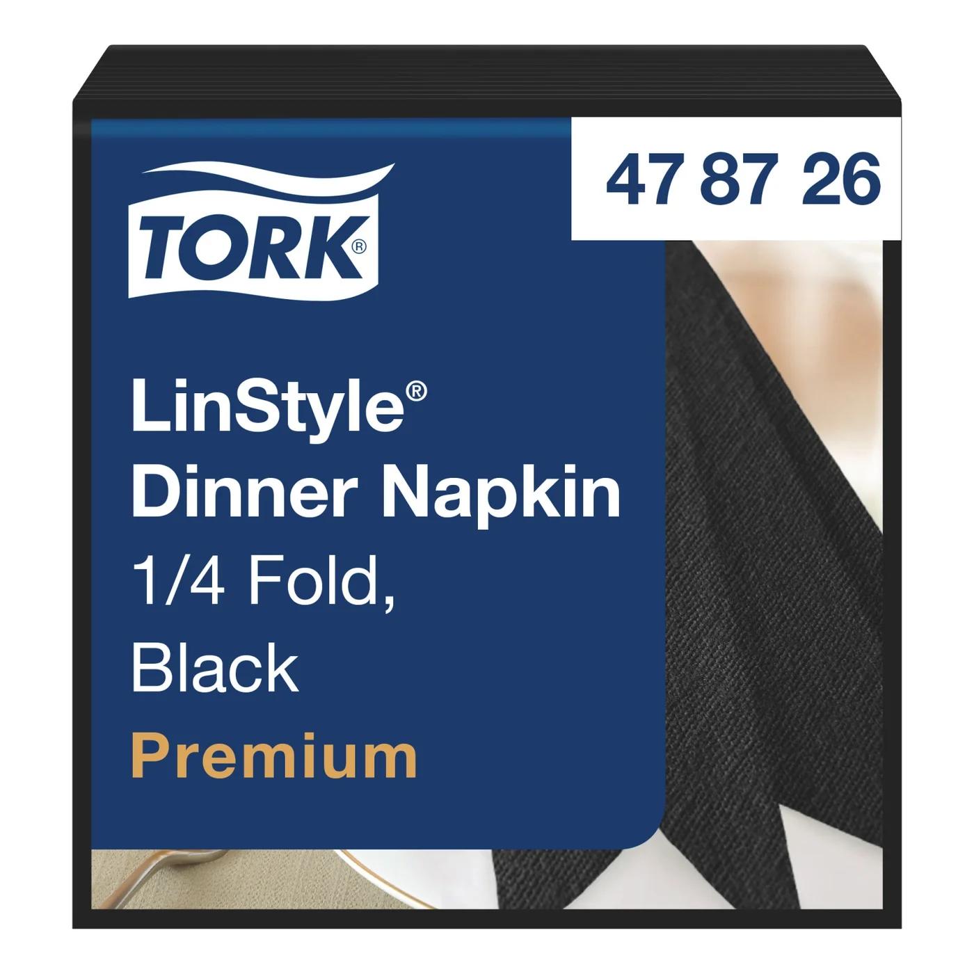 Linstyle Napkin Black 39X39 12X50Pcs