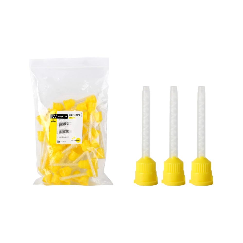 Yellow Point Budget Line Embouts de mélange jaune 50 pcs