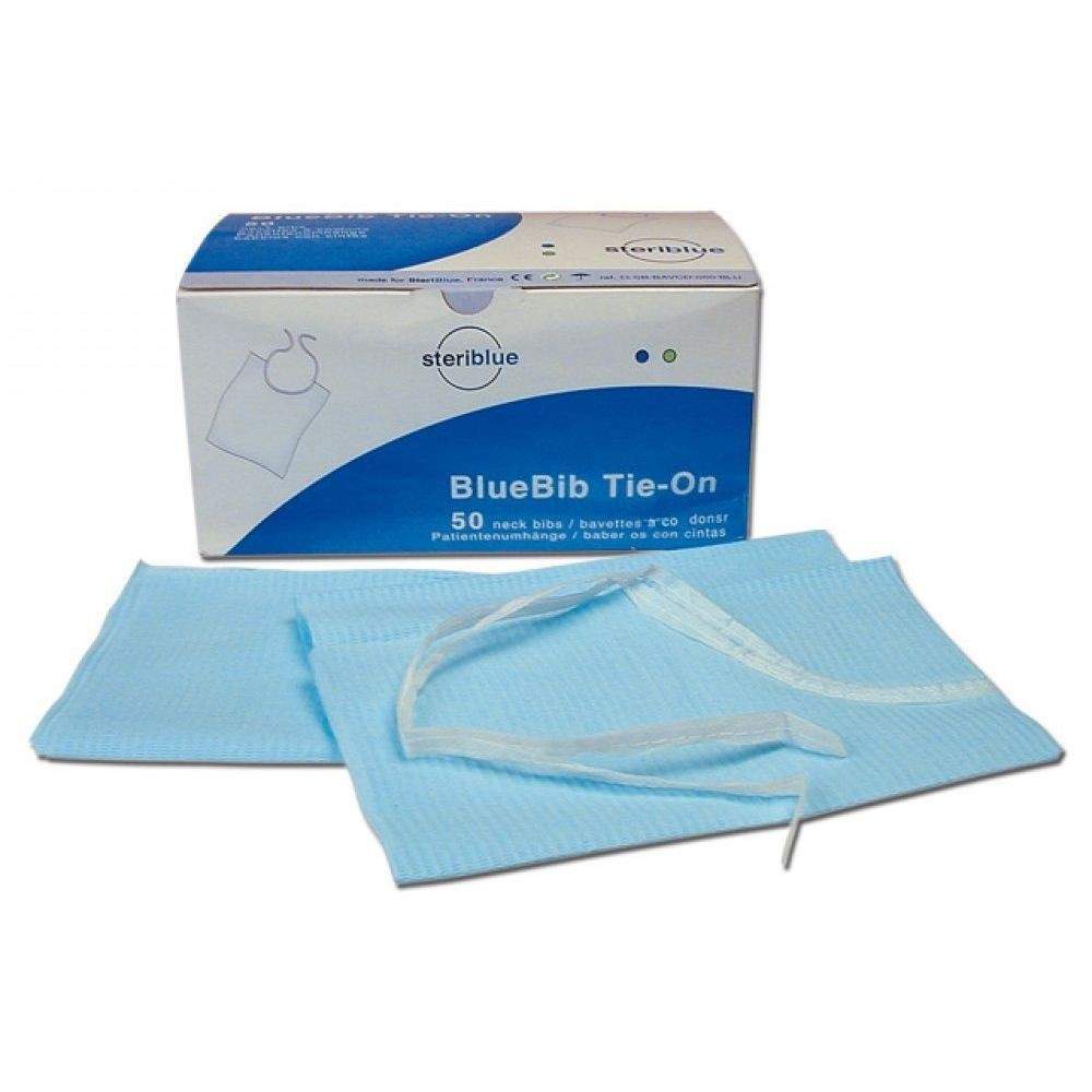 BAVETTES BLUEBIB TIE-ON - LA BOITE DE 50 BAVETTES