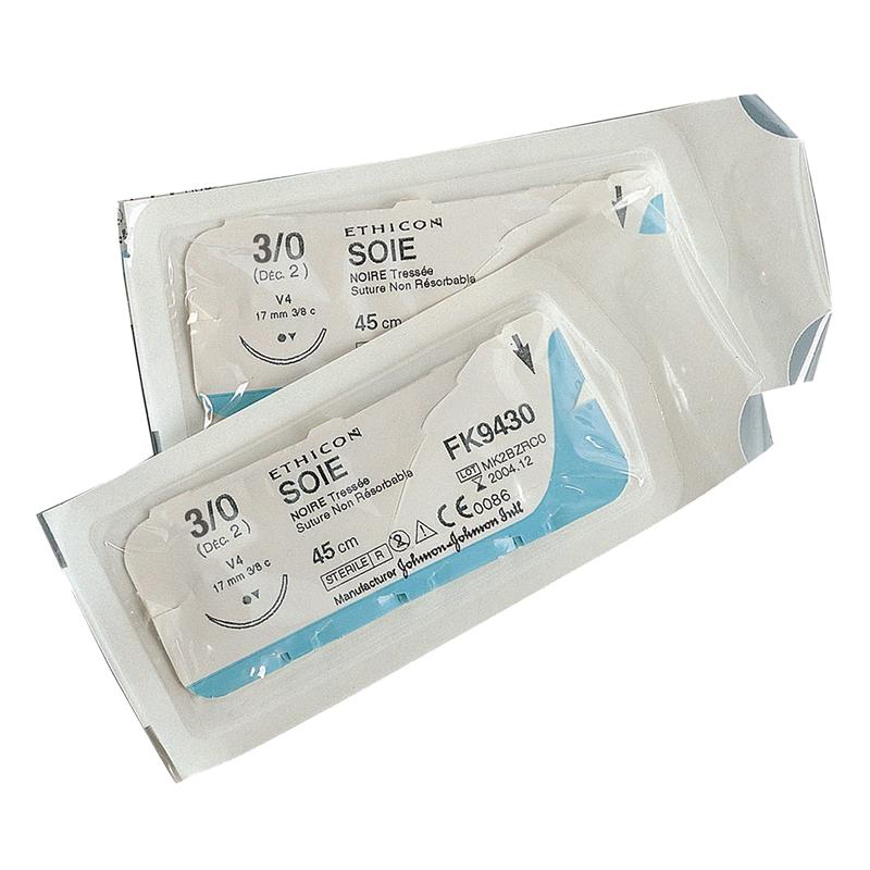 FILS DE SUTURE SOIE - TRESSES (12)