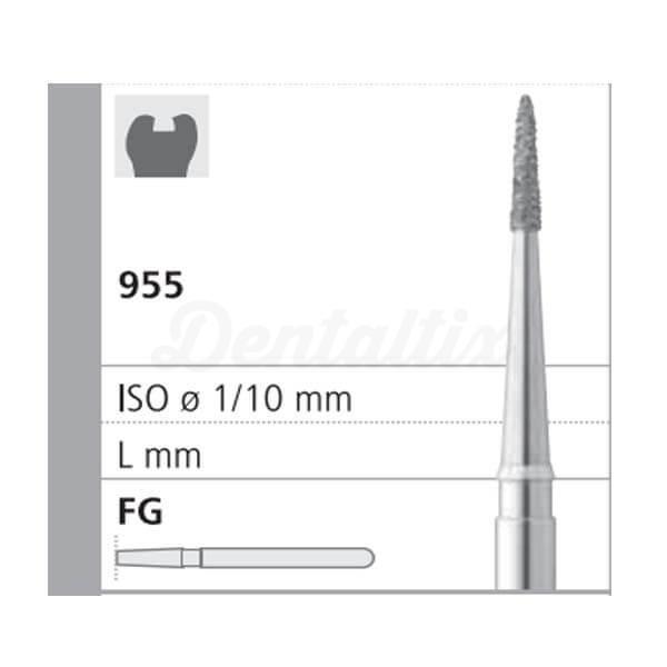 Fraise D9/6 955 Diamantée Lance CA (6 unités)