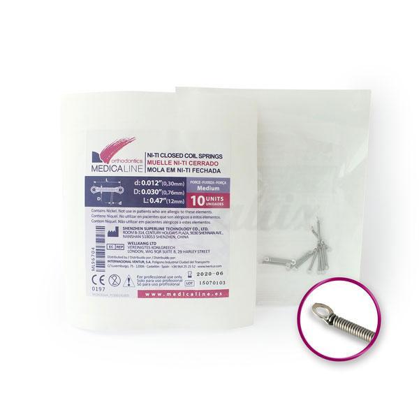 Ressorts orthodontiques fermés Niti (10 pcs)