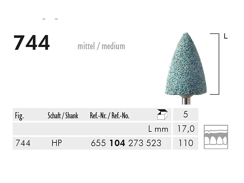 744 HP pointe à polir (green, medium)