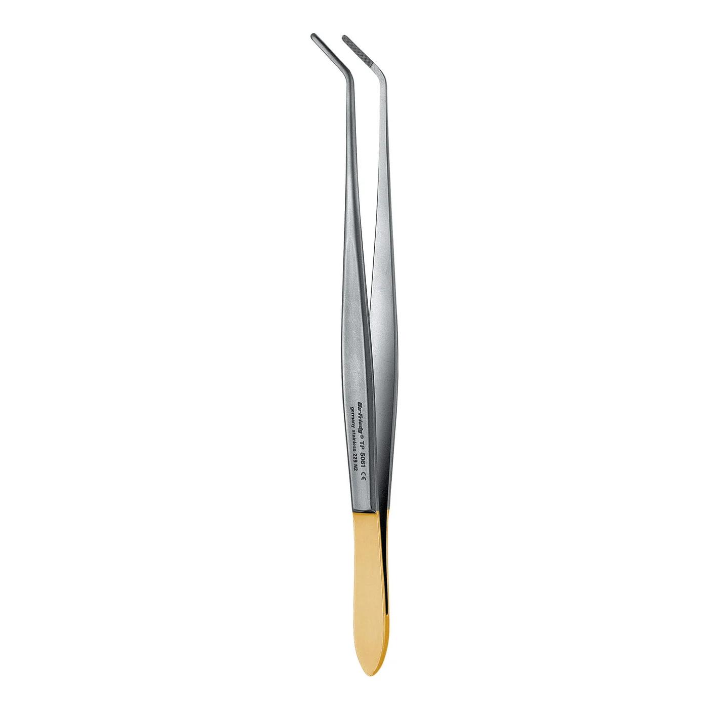 Tissue Pliers Cushing PermaSharp angled 45° 18