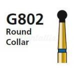 Fraise diamantée G802 pour FG ronde ou en forme de boule avec collier (5 pièces)