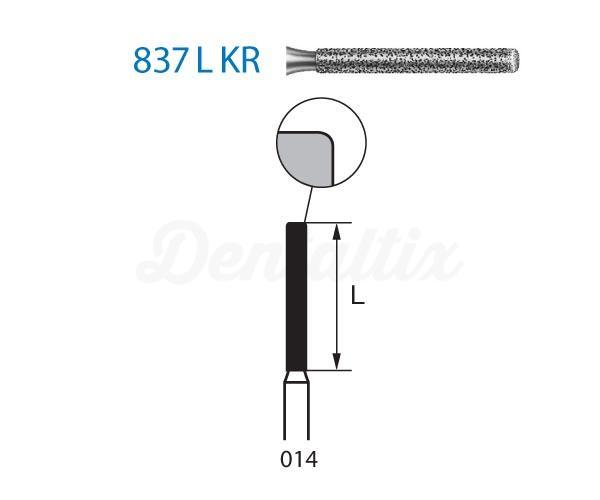 Diamantboren 837LKR.314 cilindrisch plat FG (5 st.)