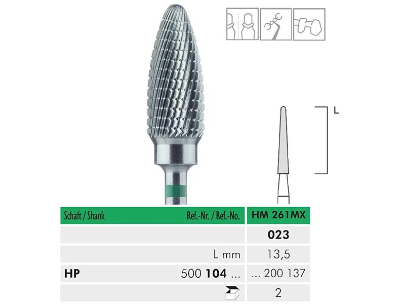 HM 261 MX HP 023 fraise en carbure de tungstène