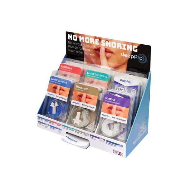 SleepPro set orthèses anti-ronflement (12 orthèses mix + 6 dépliants + 24 flyers)
