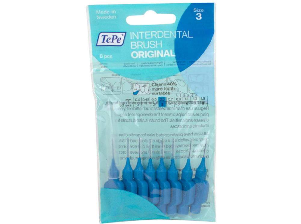 Brosses Interd. 0,6mm bleu 8p.