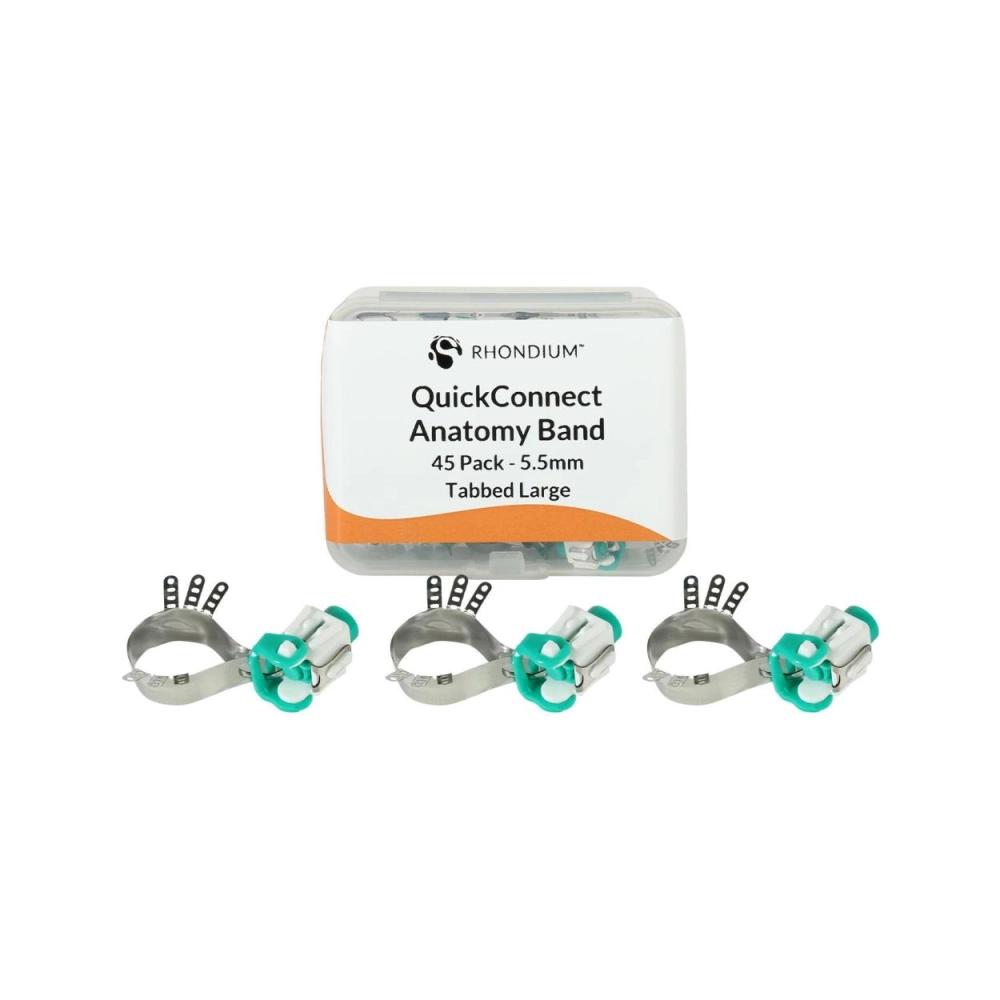 Rhondium QuickConnect Tabbed large 5,5 mm vert 45 pcs