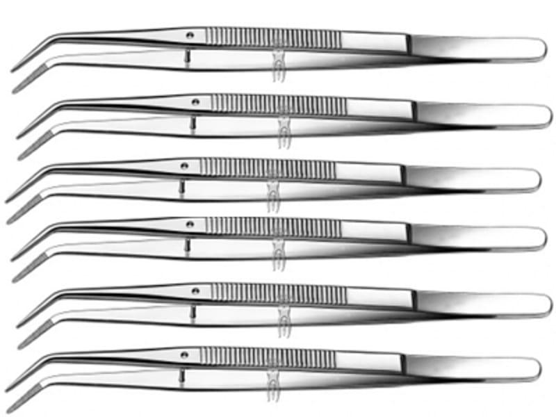 Pincet College geribd lange tips - 6 pack