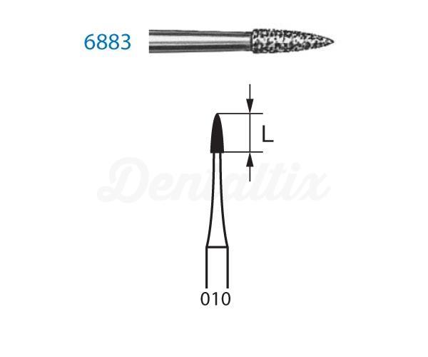 Diamantboor vlam 6883.314 FG (5 st.)